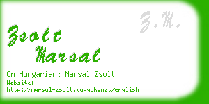 zsolt marsal business card